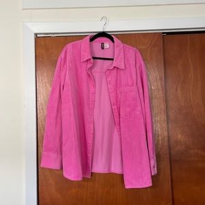 Corduroy shacket